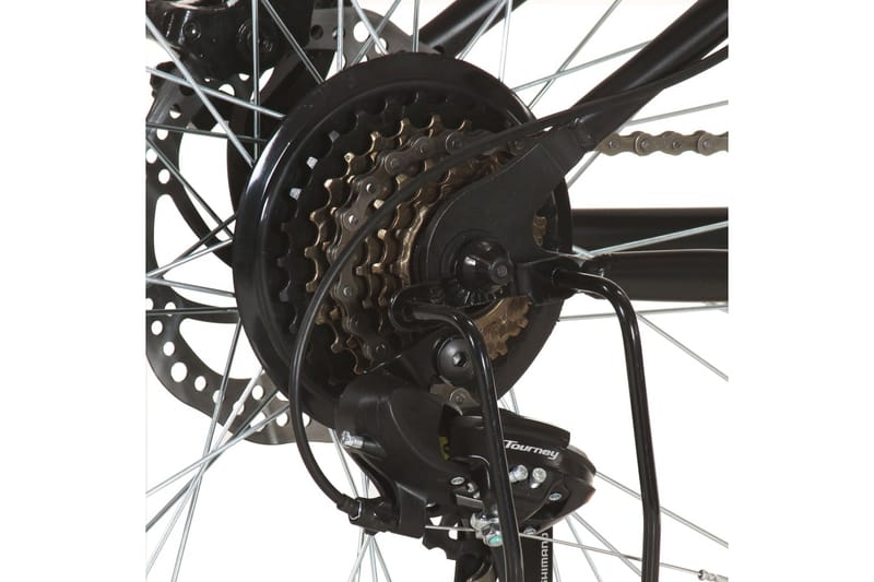 Terrengsykkel 21 trinn 26-tommers hjul 36 cm svart - Svart - Mountain bike