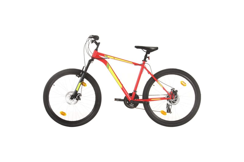 Terrengsykkel 21 trinn 27,5-tommers hjul 42 cm rød - Rød - Mountain bike