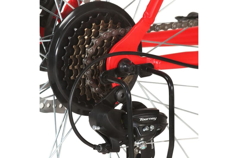 Terrengsykkel 21 trinn 29-tommers hjul 48 cm ramme rød - Rød - Mountain bike