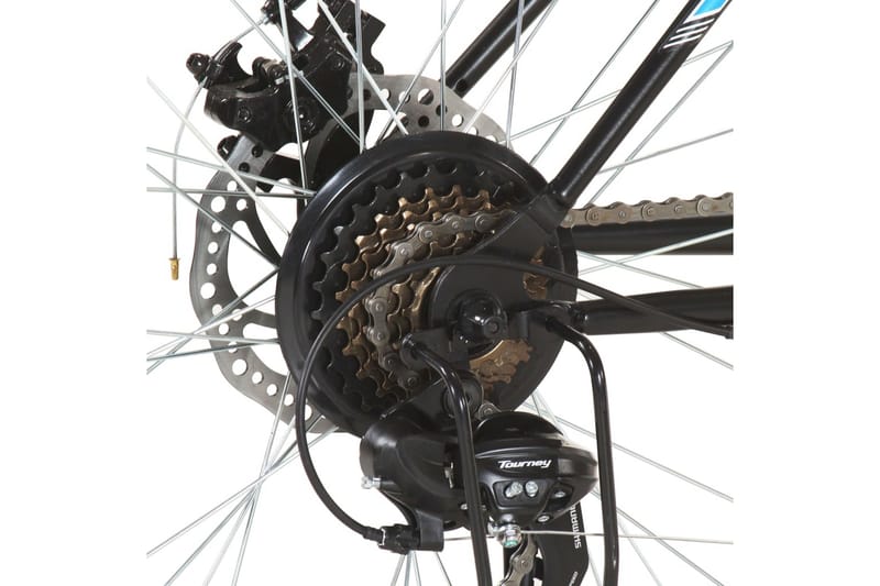 Terrengsykkel 21 trinn 29-tommers hjul 48 cm ramme svart - Svart - Mountain bike