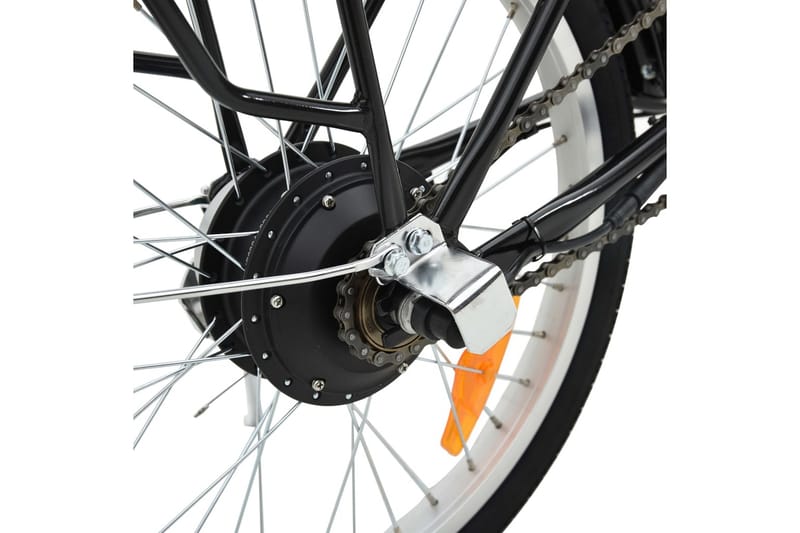 Sammenleggbar elsykkel med litiumionbatteri aluminiumslegeri - Svart - Elsykkel