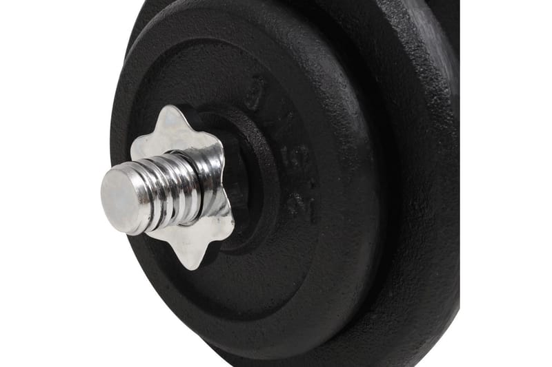 18 deler manualsett 40 kg støpejern - Sport & fritid - Hjemmetrening - Vekter & vektstenger