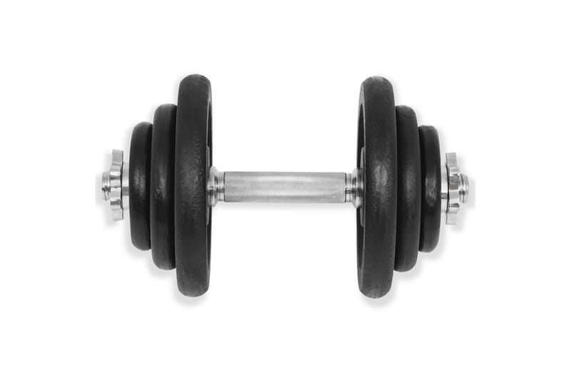 18 deler manualsett 40 kg støpejern - Sport & fritid - Hjemmetrening - Vekter & vektstenger