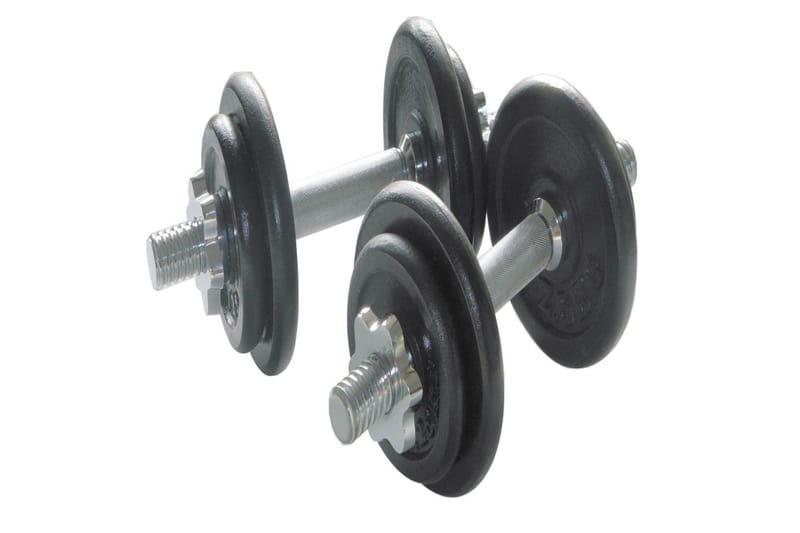 Fit'N Shape Hantler 20 kg - Svart - Sport & fritid - Hjemmetrening - Vekter & vektstenger