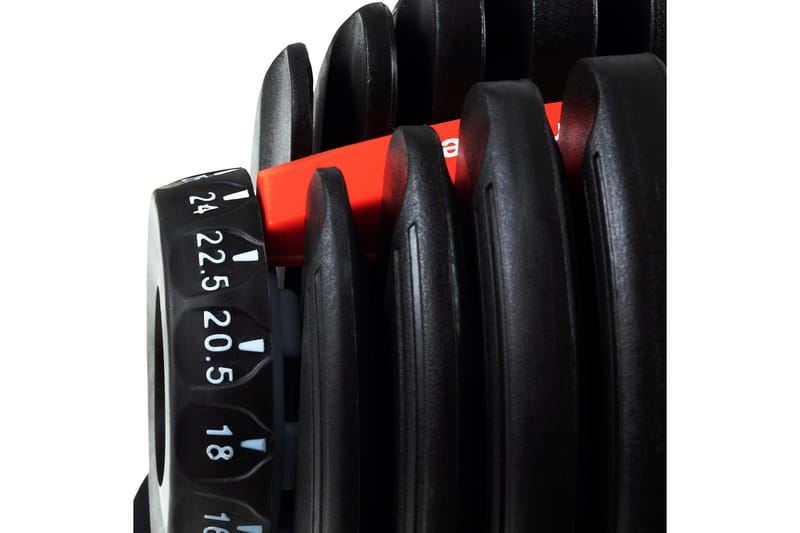 Justerbar manual 2,5–24 kg - Svart - Sport & fritid - Hjemmetrening - Vekter & vektstenger