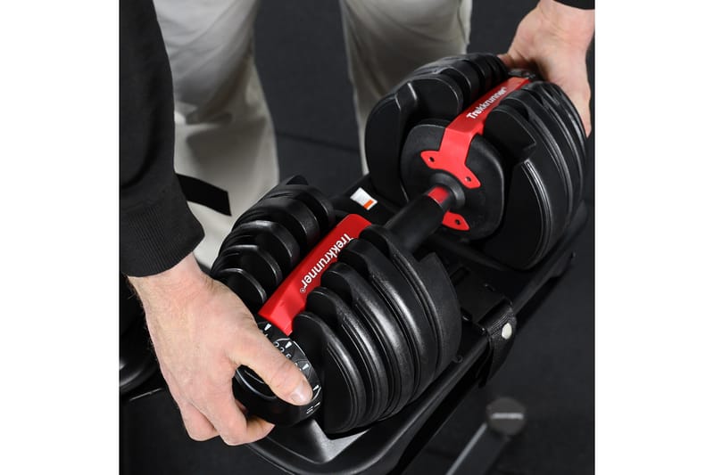 Justerbar manual 2,5–24 kg - Svart - Sport & fritid - Hjemmetrening - Vekter & vektstenger