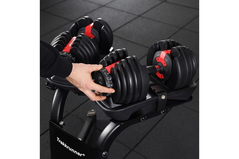 Justerbar manual 2,5–24 kg - Svart - Sport & fritid - Hjemmetrening - Vekter & vektstenger