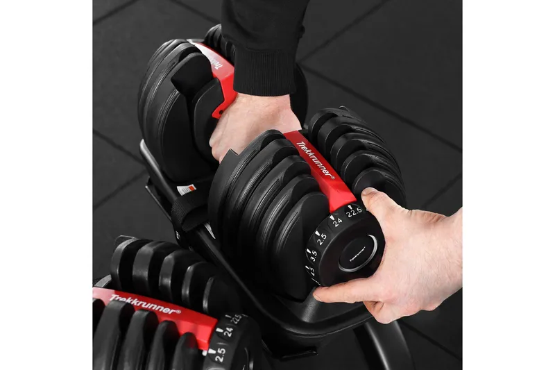 Justerbar manual 2,5–24 kg - Svart - Sport & fritid - Hjemmetrening - Vekter & vektstenger