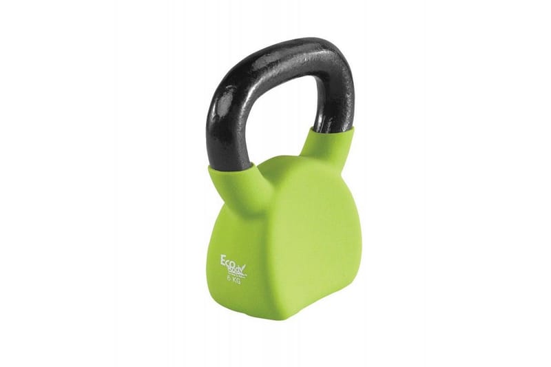 Ecobody Neoprene Kettlebell 10 kg - Grønn - Crossfit utstyr - Kettlebells