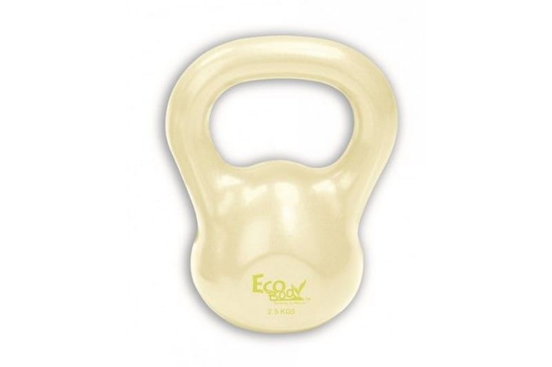 Ecobody Vinyl Kettlebell 2,5 kg - Beige - Sport & fritid - Hjemmetrening - Vekter & vektstenger