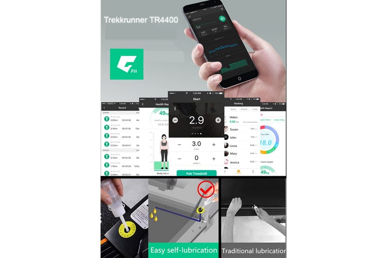 Løpebånd 3 hk | Med treningsapp for Android/iOS | TR4400 - Sport & fritid - Hjemmetrening - Treningsapparater - Gåbånd