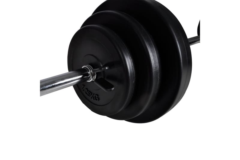 Knebøy vektstangstativ med vektstang- og manualsett 30,5 kg - Sport & fritid - Hjemmetrening - Treningsapparater - Multigym