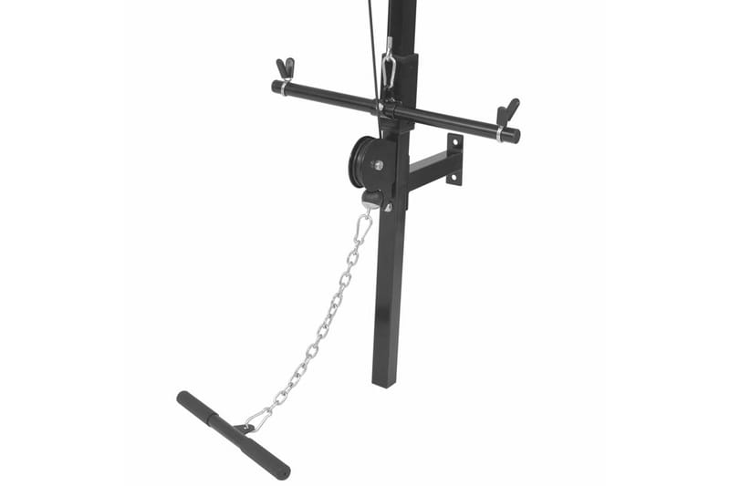 Veggmontert hjemmegym med 2 stenger - Svart - Sport & fritid - Hjemmetrening - Treningsapparater - Multigym