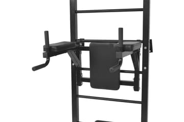 Veggmontert multifunksjonelt treningstårn svart - Svart - Sport & fritid - Hjemmetrening - Treningsapparater - Multigym