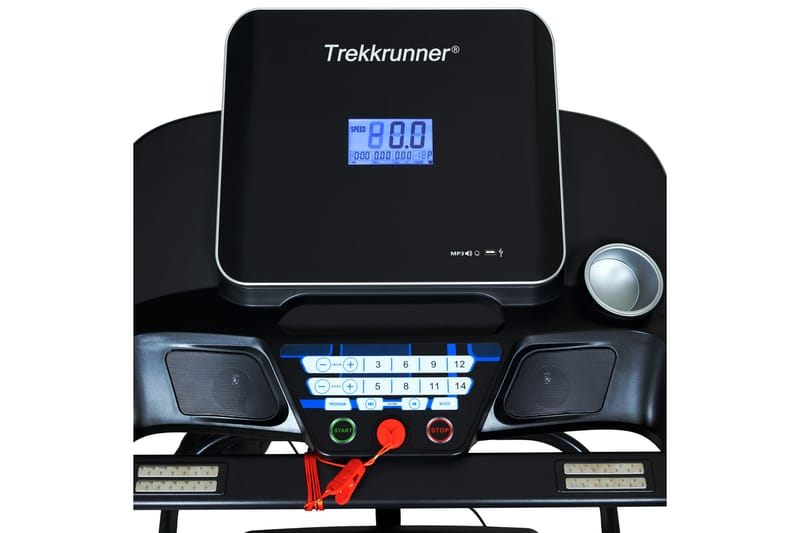 Mulitfunksjonell Tredemølle 3hk Bluetooth - Svart - Sport & fritid - Hjemmetrening - Treningsapparater - Tredemølle