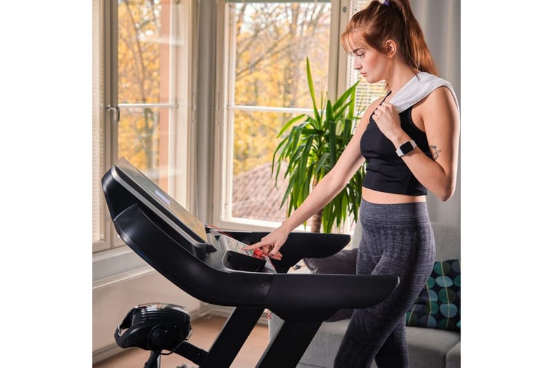 Mulitfunksjonell Tredemølle 3hk Bluetooth - Svart - Sport & fritid - Hjemmetrening - Treningsapparater - Tredemølle