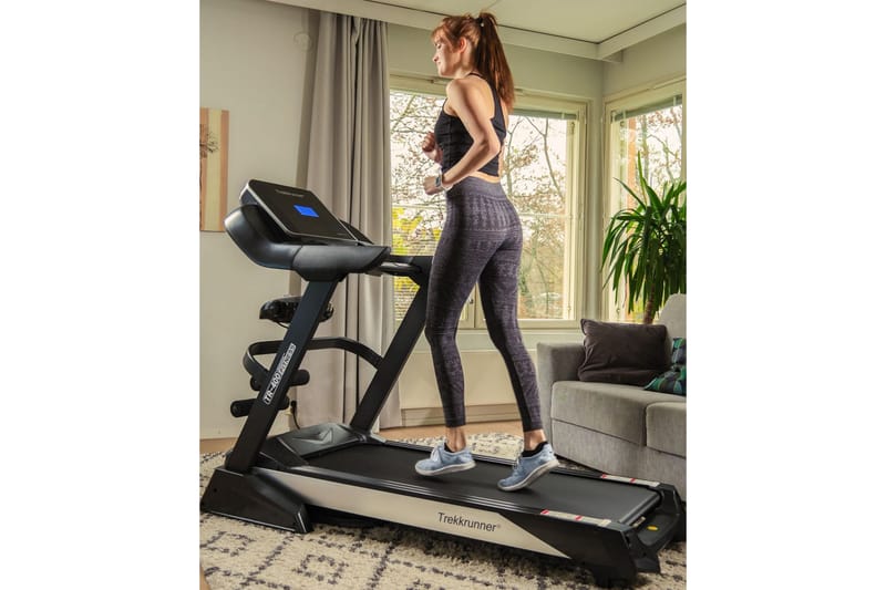 Mulitfunksjonell Tredemølle 3hk Bluetooth - Svart - Sport & fritid - Hjemmetrening - Treningsapparater - Tredemølle