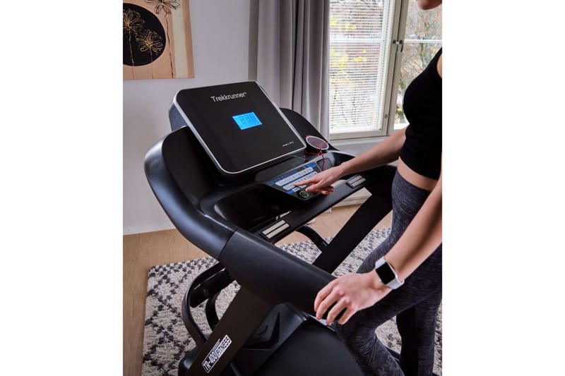Mulitfunksjonell Tredemølle 3hk Bluetooth - Svart - Sport & fritid - Hjemmetrening - Treningsapparater - Tredemølle