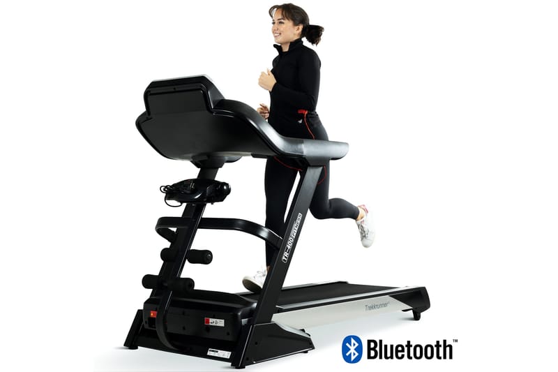 Mulitfunksjonell Tredemølle 3hk Bluetooth - Svart - Sport & fritid - Hjemmetrening - Treningsapparater - Tredemølle