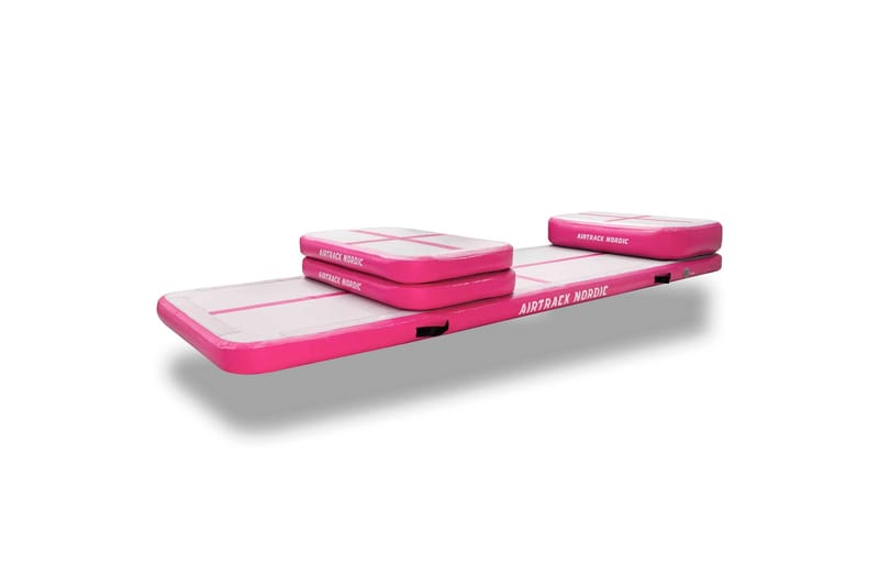 Airtrack Nordic Home Set - Rosa - Turnmatte & Airtrack