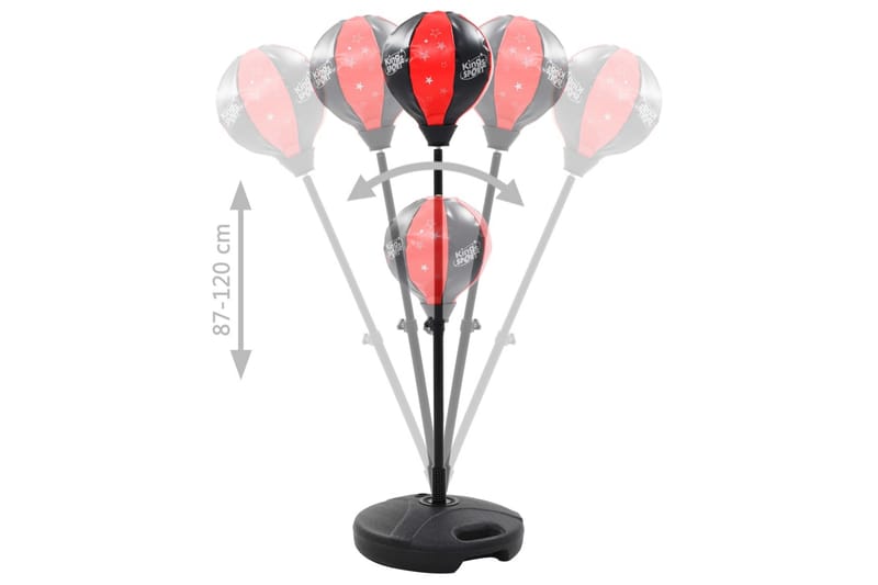 Bokseballsett for barn 87-120 cm - Rød - Sport & fritid - Hjemmetrening - Treningsutstyr - Boksesekk & treningspute