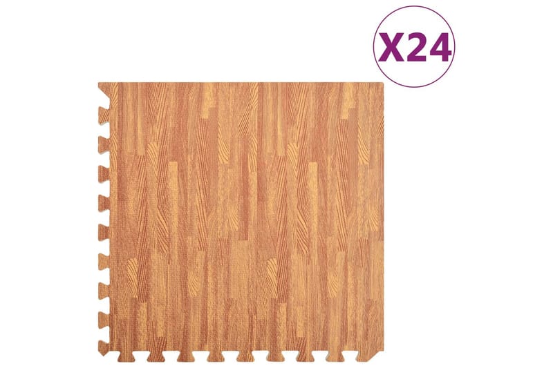 Gulvmatter 24 stk trekorn 8,64 ãŽ¡ EVA-skum - Sport & fritid - Hjemmetrening - Treningsutstyr - Treningsgulv & puslematte
