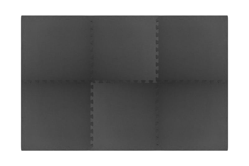 Gulvmatter 6 stk 2,16 ãŽ¡ EVA-skum svart - Sport & fritid - Hjemmetrening - Treningsutstyr - Treningsgulv & puslematte