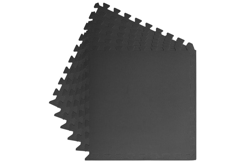 Gulvmatter 6 stk 2,16 ãŽ¡ EVA-skum svart - Sport & fritid - Hjemmetrening - Treningsutstyr - Treningsgulv & puslematte