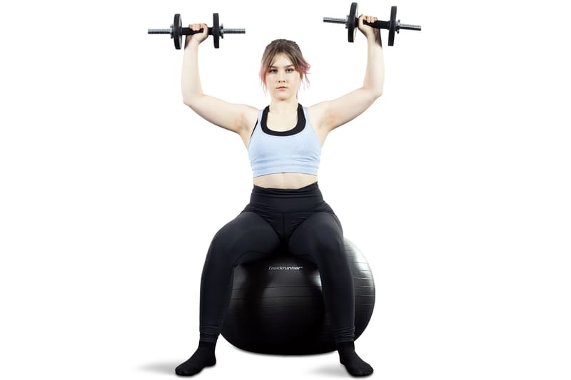 Pilatesball 75 cm - Svart - Sport & fritid - Hjemmetrening - Treningsutstyr - Pilatesball