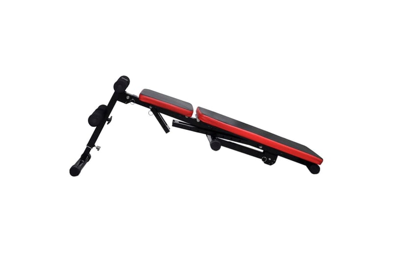 Justerbar situp-benk med vektstang og manualsett 30,5 kg - Sport & fritid - Hjemmetrening - Treningsutstyr - Treningsbenk & benkpress benk