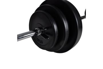 Justerbar situp-benk med vektstang og manualsett 30,5 kg - Sport & fritid - Hjemmetrening - Treningsutstyr - Treningsbenk & benkpress benk
