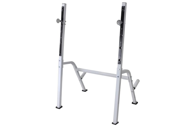 Treningsbenk med vektstativ, vektstang og manualsett 60,5kg - Sport & fritid - Hjemmetrening - Treningsutstyr - Treningsbenk & benkpress benk