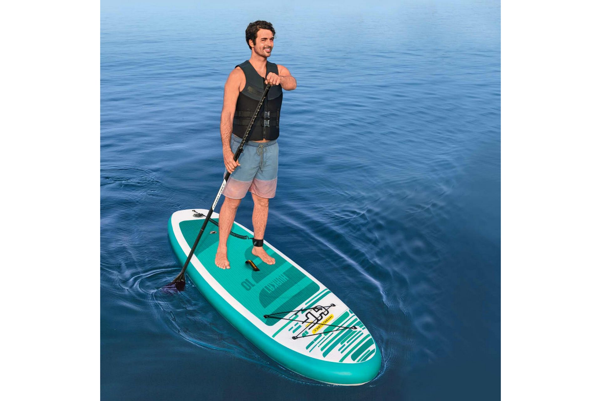 Bestway Hydro-Force Huaka™ Oppblåsbart padlebrett - Blå - Sport & fritid - Hjemmetrening - Treningsutstyr - Treningsgulv & puslematte