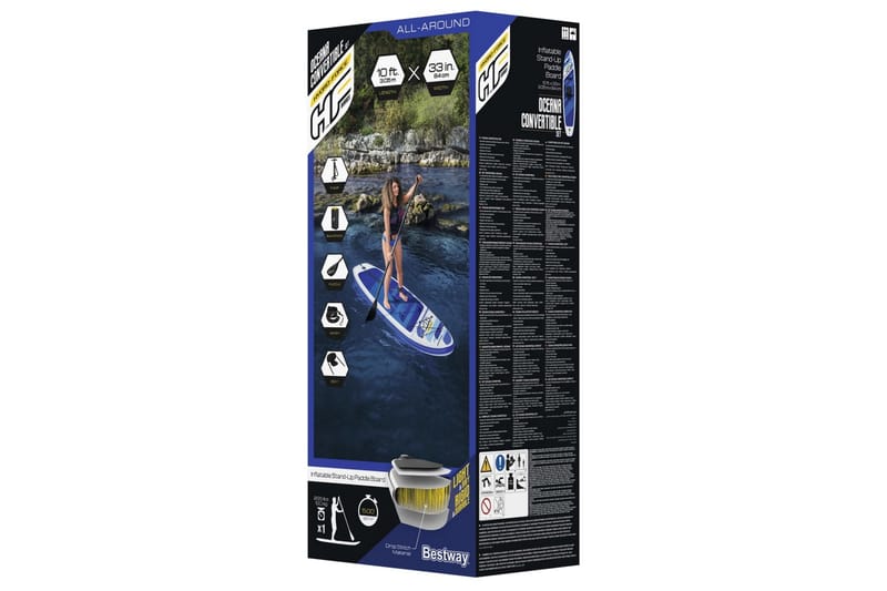 Bestway Hydro-Force Oceana Oppblåsbart padlebrett - Blå - Sport & fritid - Hjemmetrening - Treningsutstyr - Treningsgulv & puslematte