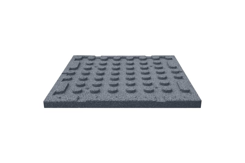 Fallunderlag 12 stk gummi 50x50x3 cm grå - Grå - Sport & fritid - Hjemmetrening - Treningsutstyr - Treningsgulv & puslematte