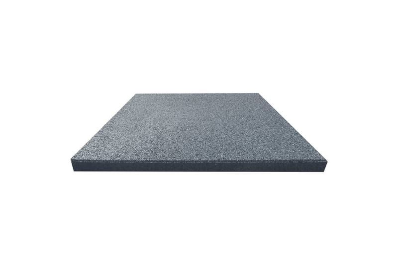 Fallunderlag 18 stk gummi 50x50x3 cm grå - Grå - Sport & fritid - Hjemmetrening - Treningsutstyr - Treningsgulv & puslematte