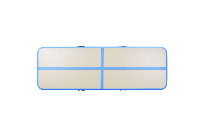 Oppblåsbar gymnastikkmatte med pumpe 300x100x10 cm PVC blå - Blå - Sport & fritid - Hjemmetrening - Treningsutstyr - Treningsgulv & puslematte