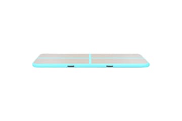 Oppblåsbar gymnastikkmatte med pumpe 300x100x10 cm PVC grønn - grønn - Sport & fritid - Hjemmetrening - Treningsutstyr - Treningsgulv & puslematte