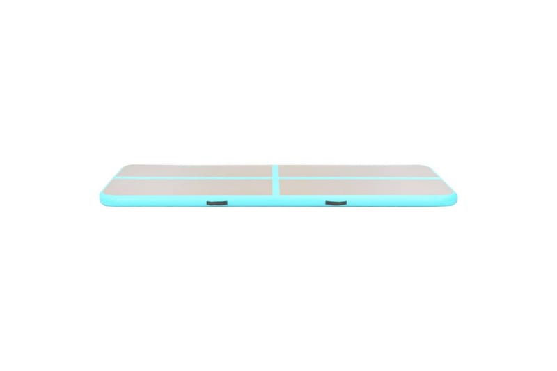 Oppblåsbar gymnastikkmatte med pumpe 300x100x10 cm PVC grønn - grønn - Sport & fritid - Hjemmetrening - Treningsutstyr - Treningsgulv & puslematte