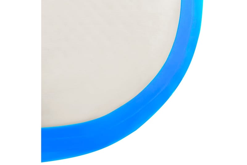 Oppblåsbar gymnastikkmatte med pumpe 700x100x20 cm PVC blå - Sport & fritid - Hjemmetrening - Treningsutstyr - Treningsgulv & puslematte