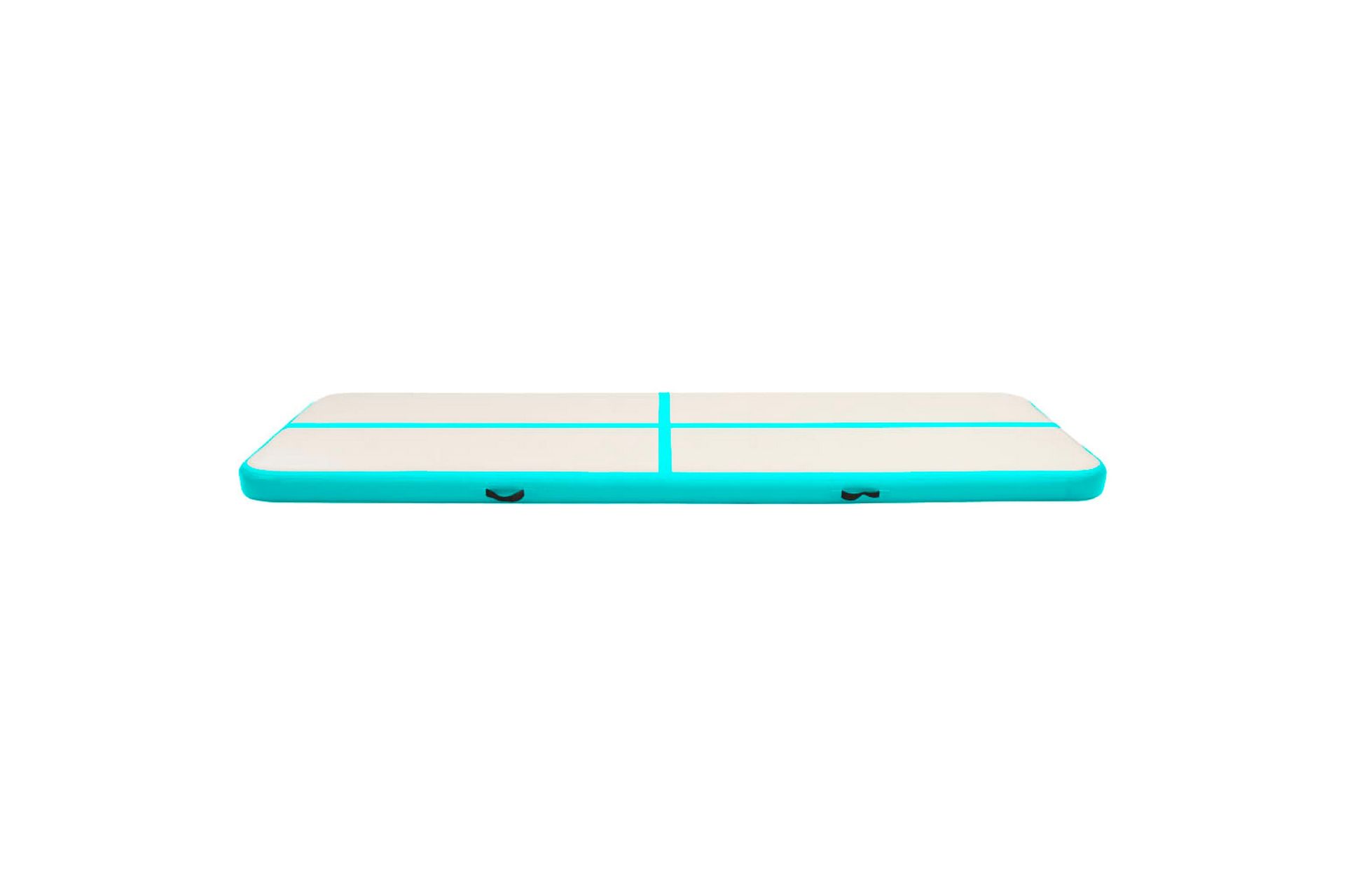 Oppblåsbar gymnastikkmatte med pumpe 600x100x15 cm PVC grønn - Sport & fritid - Hjemmetrening - Treningsutstyr - Treningsgulv & puslematte