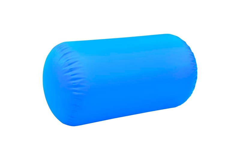 Oppblåsbar gymnastikkrull med pumpe 120x90 cm PVC blå - Treningsgulv & puslematte