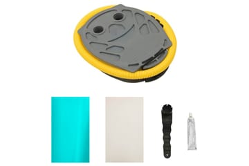 Oppblåsbar gymnastikkrull med pumpe 100x60 cm PVC grønn - Sport & fritid - Hjemmetrening - Treningsutstyr - Treningsgulv & puslematte