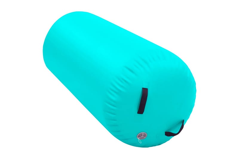 Oppblåsbar gymnastikkrull med pumpe 120x90 cm PVC grønn - Sport & fritid - Hjemmetrening - Treningsutstyr - Treningsgulv & puslematte