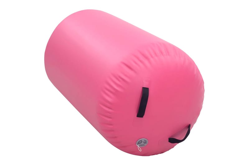 Oppblåsbar gymnastikkrull med pumpe 100x60 cm PVC rosa - Sport & fritid - Hjemmetrening - Treningsutstyr - Treningsgulv & puslematte