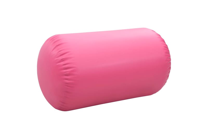 Oppblåsbar gymnastikkrull med pumpe 100x60 cm PVC rosa - Sport & fritid - Hjemmetrening - Treningsutstyr - Treningsgulv & puslematte