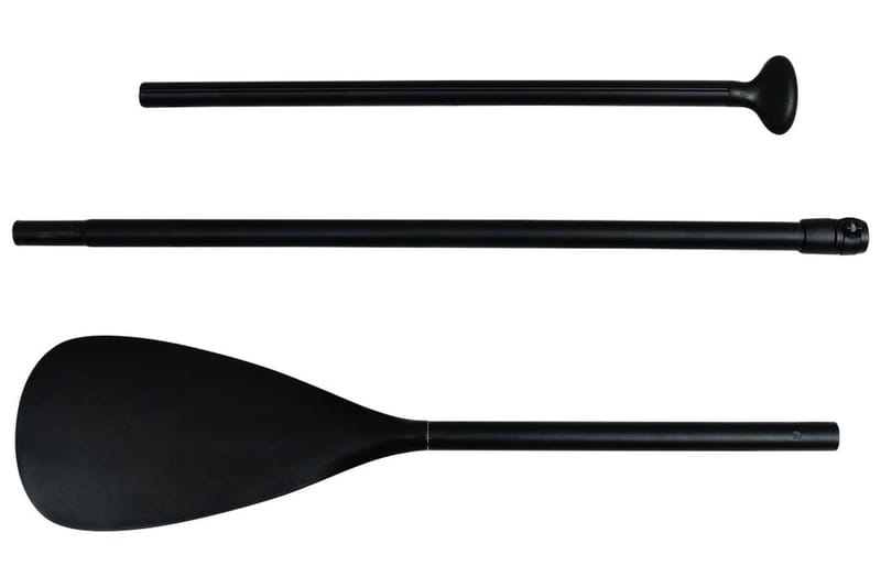 Oppblåsbart padlebrettsett svart og hvit - Svart - Treningsgulv & puslematte