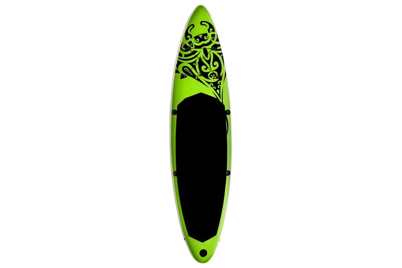 Oppblåsbart padlebrettsett 305x76x15 cm grønn - grønn - Sport & fritid - Hjemmetrening - Treningsutstyr - Treningsgulv & puslematte