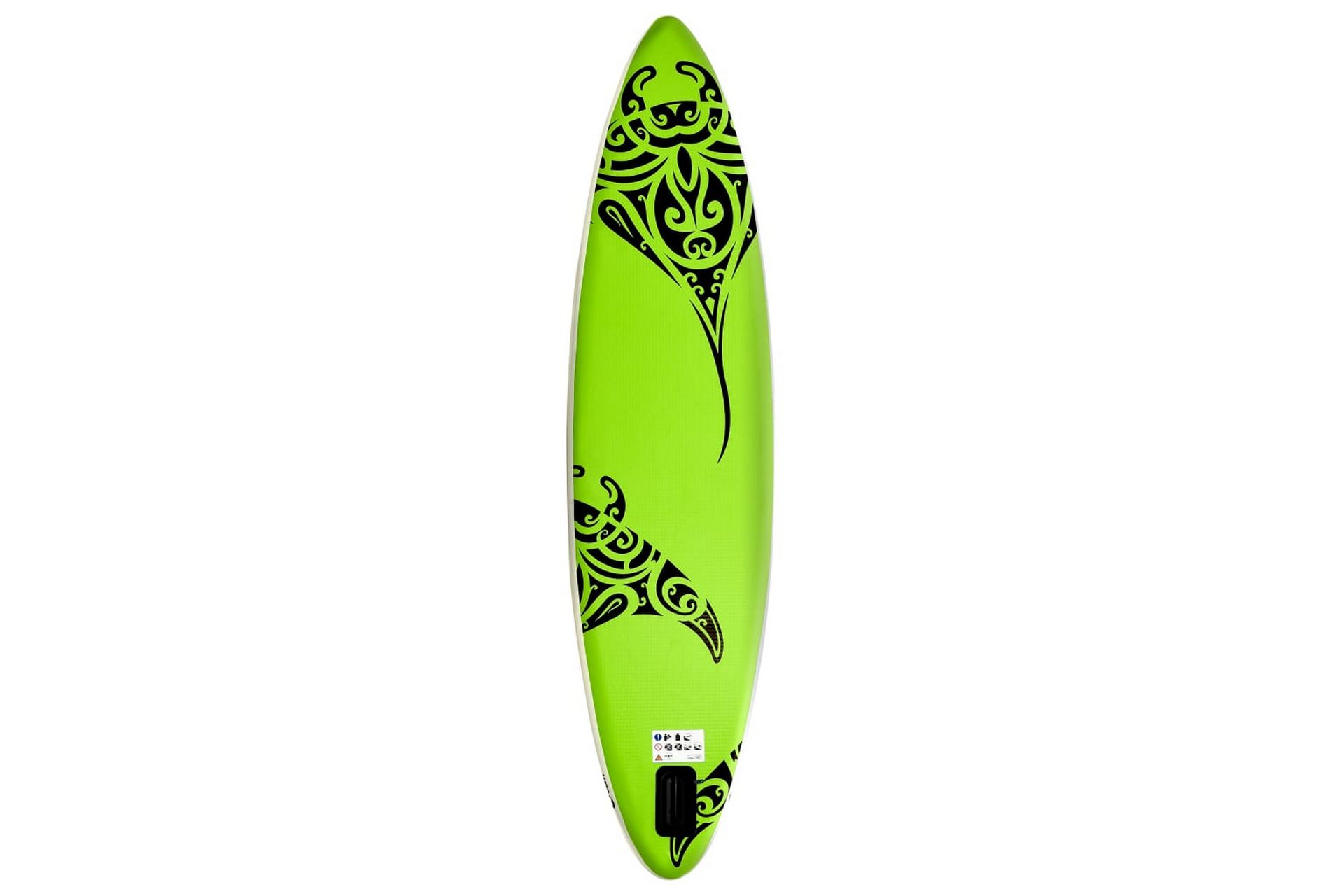Oppblåsbart padlebrettsett 305x76x15 cm grønn - grønn - Sport & fritid - Hjemmetrening - Treningsutstyr - Treningsgulv & puslematte