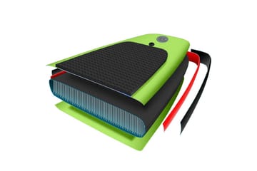 Oppblåsbart padlebrettsett 305x76x15 cm grønn - grønn - Sport & fritid - Hjemmetrening - Treningsutstyr - Treningsgulv & puslematte